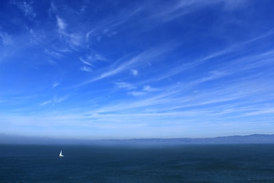 碧海蓝天地平线
